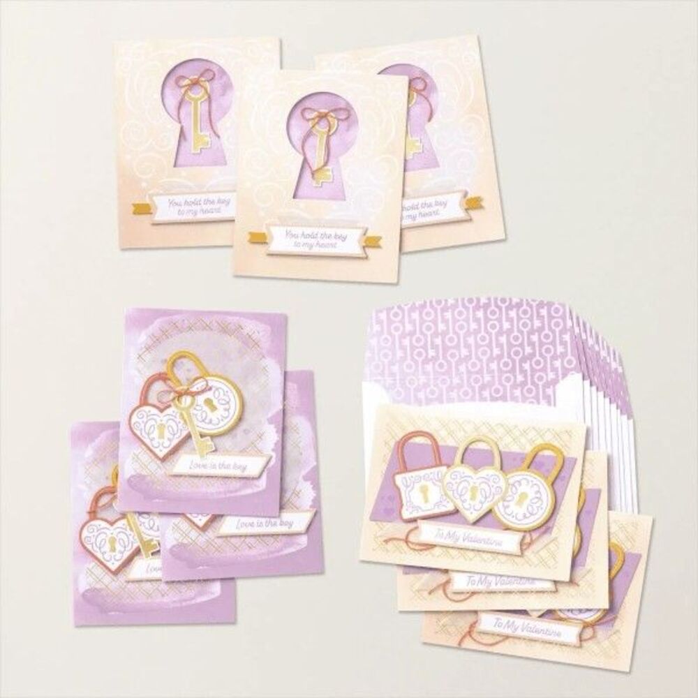 NEW Paper Pumpkin January 2023 Key to my Heart Valentine's Day